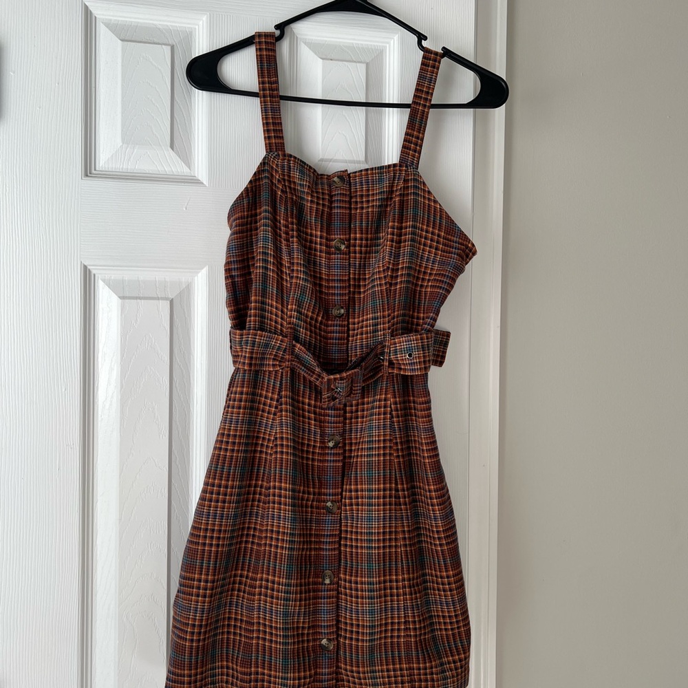 American Eagle Outfitters Plaid Mini Dress
